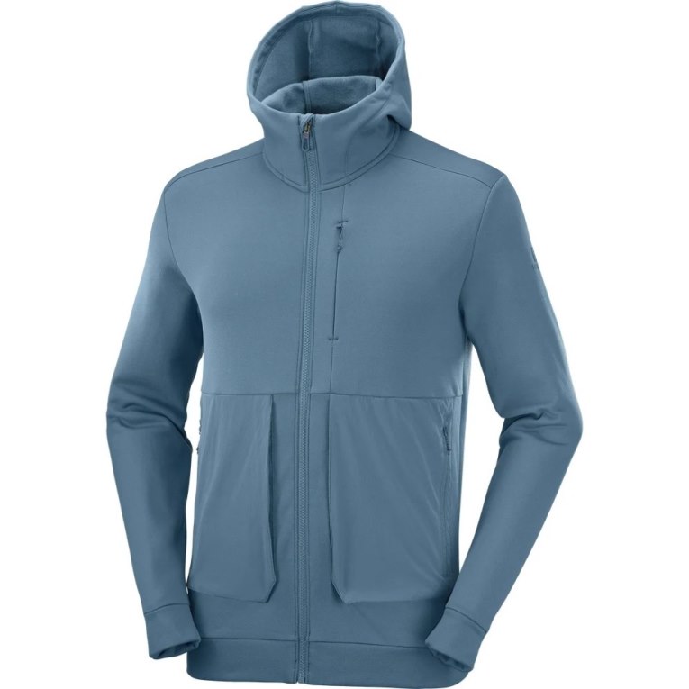 Casaco Salomon Essential Warm Fleece Masculino Azuis | PT T79456